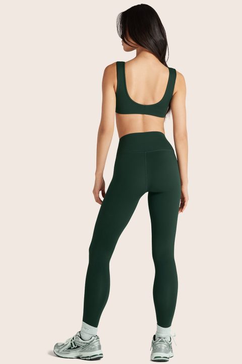 SPORTBODY® (BLOOPERS) SPORTY HIGH-RISE LEGGINGS - BEETLE