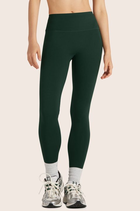 SPORTBODY® (BLOOPERS) SPORTY MID-RISE LEGGINGS - BEETLE
