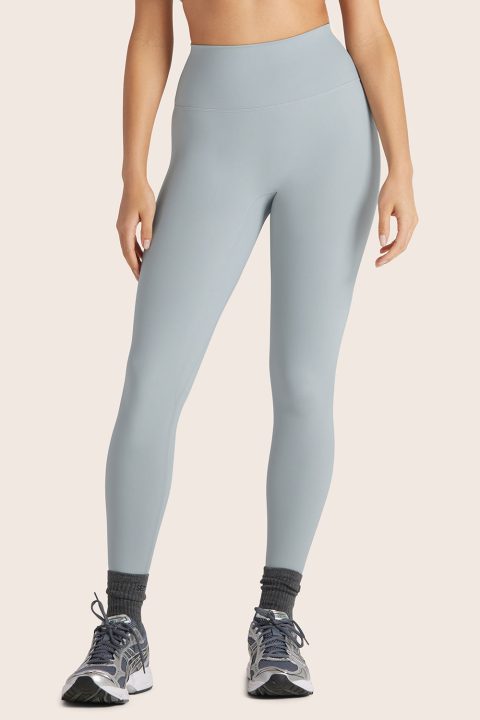 SPORTBODY® (BLOOPERS) SPORTY HIGH-RISE LEGGINGS - PLATINUM