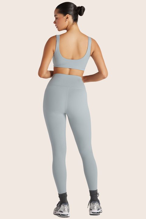 SPORTBODY® (BLOOPERS) SPORTY HIGH-RISE LEGGINGS - PLATINUM