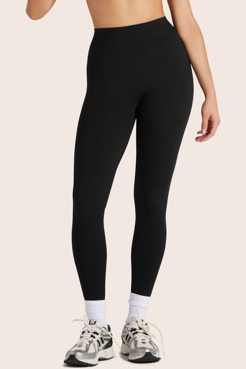 SPORTBODY® (BLOOPERS) SPORTY HIGH-RISE LEGGINGS - ONYX
