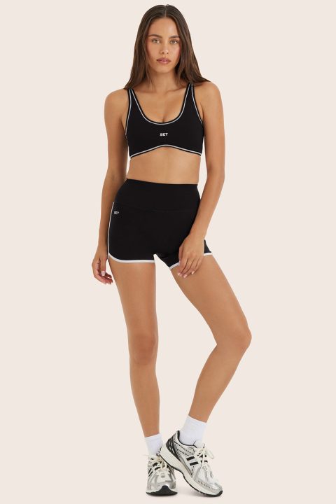 SPORTBODY® (BLOOPERS) SPORTY STRIPE SHORTS - ORCA