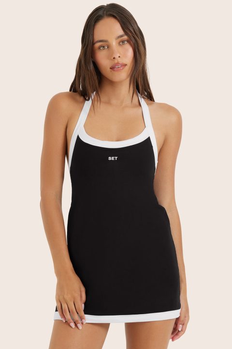 SPORTBODY® SPORTY HALTER DRESS - ORCA