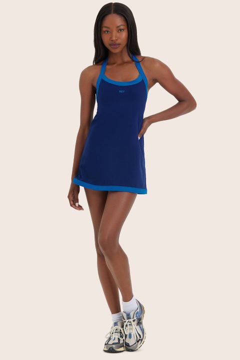 SPORTBODY® SPORTY HALTER DRESS - GECKO