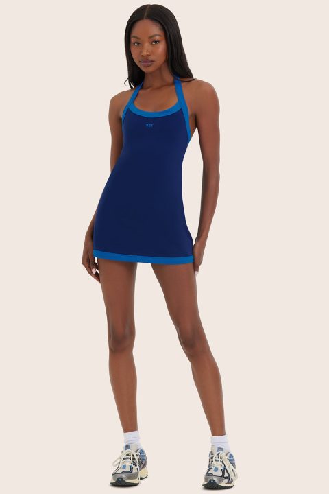 SPORTBODY® SPORTY HALTER DRESS - GECKO