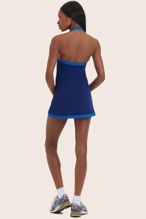 SPORTBODY® SPORTY HALTER DRESS - GECKO