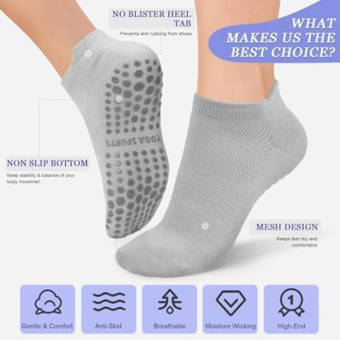 Extra Grip Comfort Focused Pilates Socks