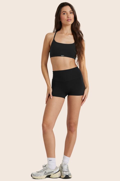 AIRLUXE™ BREATHE MINI SHORTS - ONYX