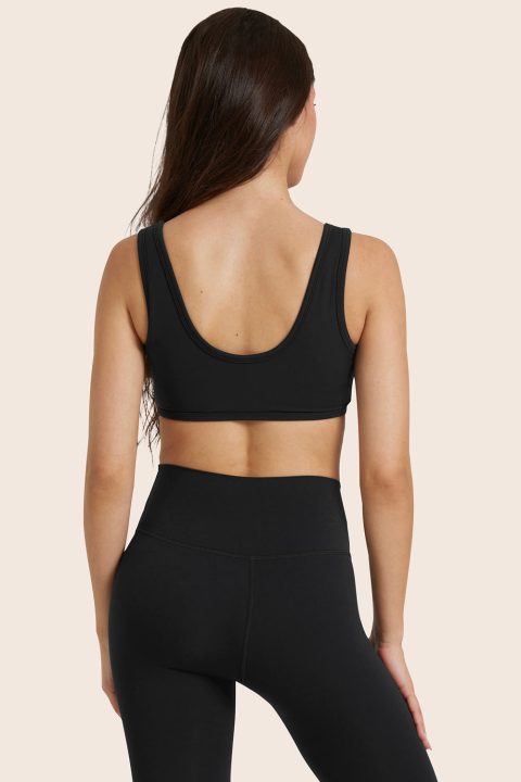 AIRLUXE™ BREATHE SCOOP BRA - ONYX