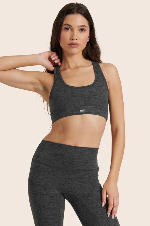 FORMCLOUD® CLOUD STAPLE BRA - PEPPER HEATHER GREY