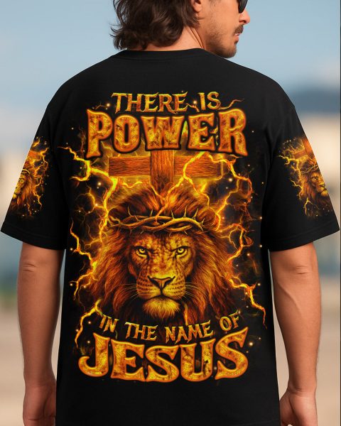 There Is Power In The Name Of Jesus Men's All Over Print Shirt - Yhhn1305252