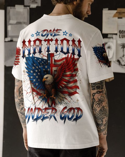 One Nation Under God Men's All Over Print Shirt - Tyqy1605254