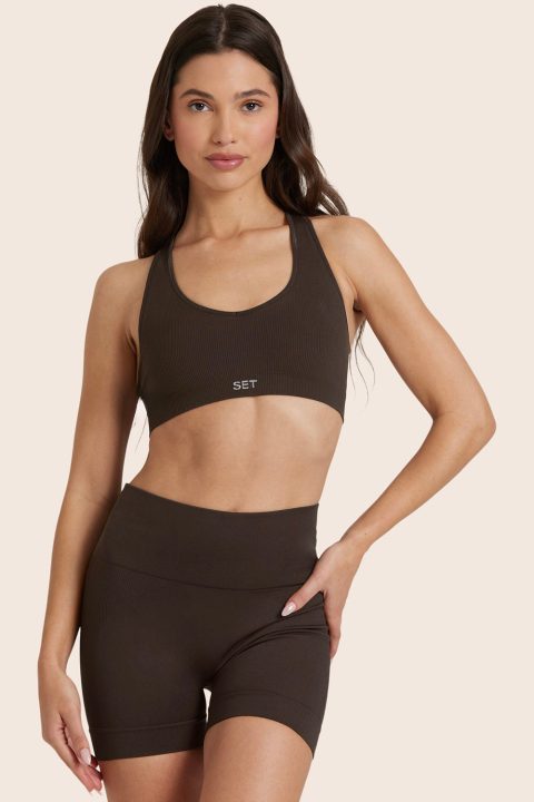 SCULPTFLEX® POWER RACER BRA - ESPRESSO