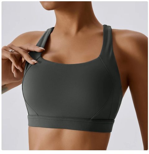 Crossed X-Strap Sports Bra