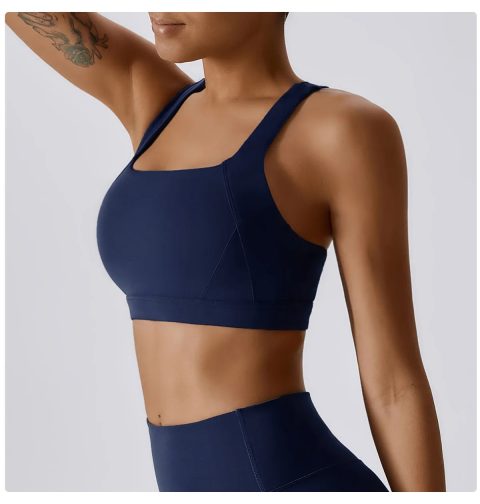 Crossed X-Strap Sports Bra