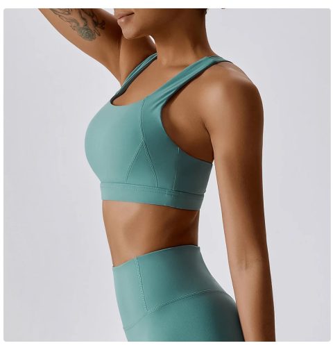 Crossed X-Strap Sports Bra